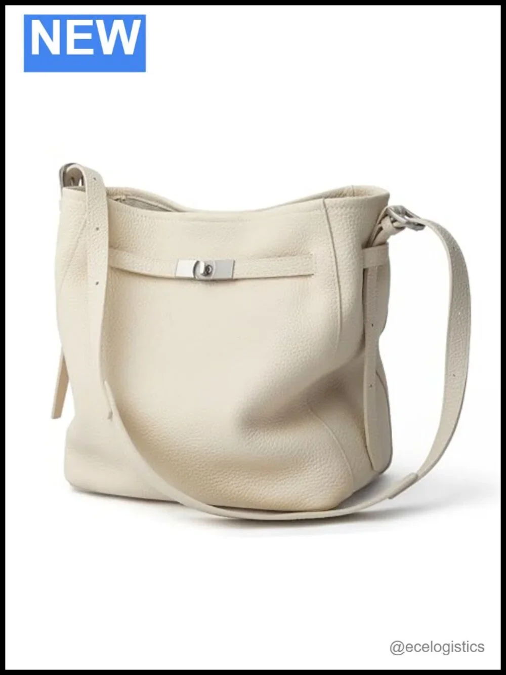 Genuine Leather Hobo Bucket Bag Women Large Crossbody Shoulder Handbag